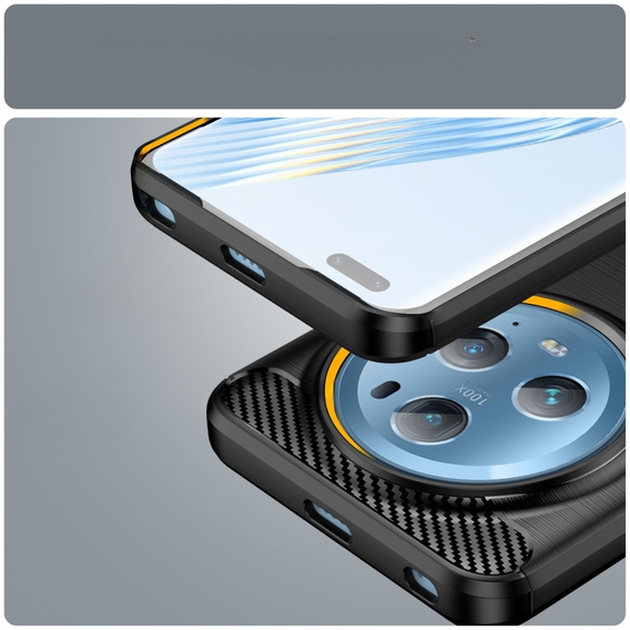Case for Honor Magic 5 Pro, Carbon, black
