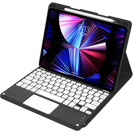 Case + keyboard iPad Air 10.9 4 2020 / 5 2022, Touchpad, black