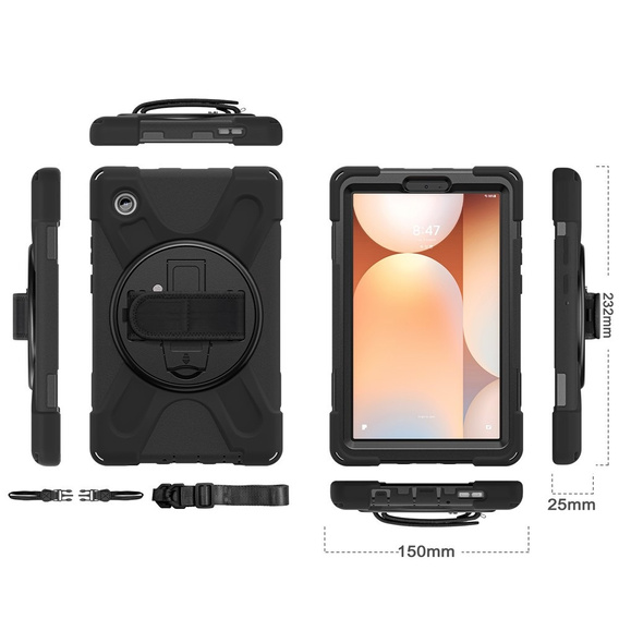 Armoured case with stand and shoulder strap for Samsung Galaxy Tab A11
