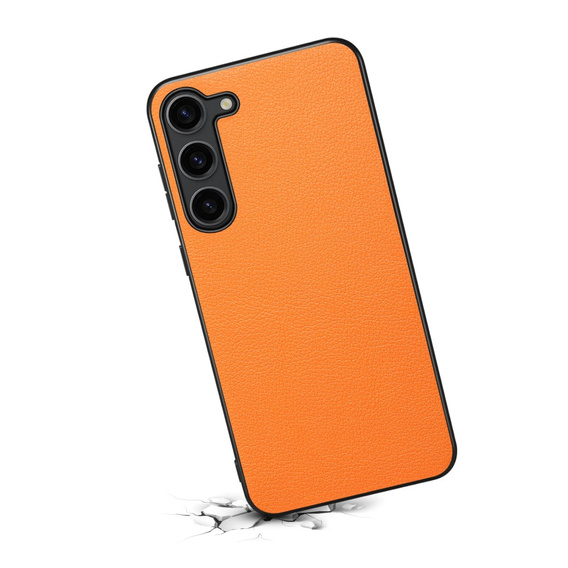 Case for Samsung Galaxy S24, Calf Texture, orange