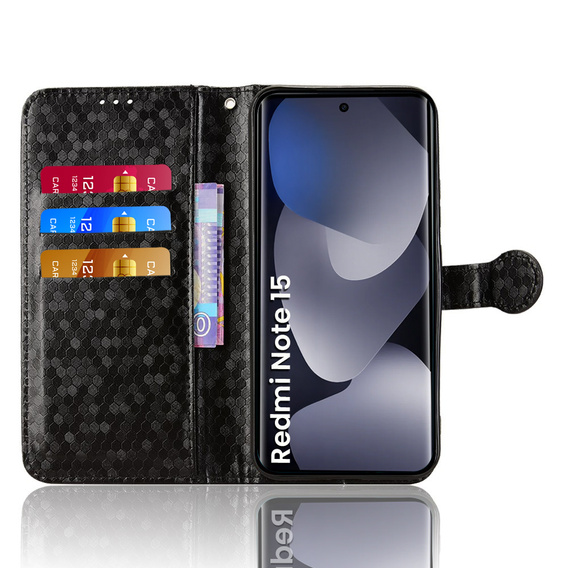 Wallet Rhombus flip case for Xiaomi Redmi Note 15 5G / Poco M8 5G