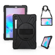 Armored Case for Samsung Galaxy Tab S6 T860/T865, protective 360 with stylus slot, black