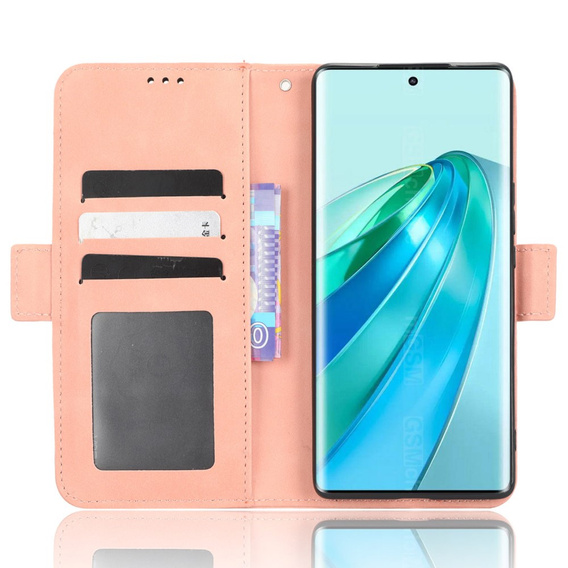 Flip case for Honor Magic 5 Lite 5G, Card Slot, pink