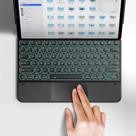 Dracool keyboard case for iPad Air 13" 2024 (6 gen.) / Pro 12.9" 2022/2021/2020 (6/5/4 gen.), black