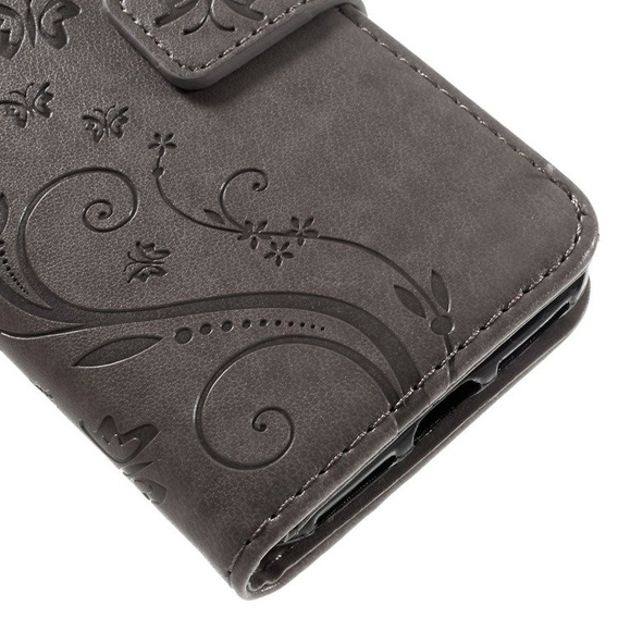 Flip case for iPhone 7/8/SE 2020/SE 2022, Butterfly, grey