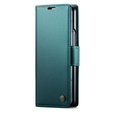 CASEME flip case for Samsung Galaxy Z Fold6 5G, Litchi Wallet, green