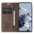 CASEME case for Xiaomi 12T / 12T Pro, Leather Wallet Case, brown