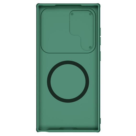 NILLKIN Case for Samsung Galaxy S24 Ultra, Silicone CamShield Case for MagSafe, green