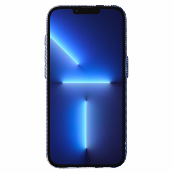 MagSafe's iPhone 13 Pro Max Case, Carbon Fiber, blue