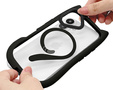 Case for iPhone 16, for MagSafe, Cute Cat, black + Screen Glass