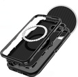 Case with frame for iPhone 16E, for MagSafe, black