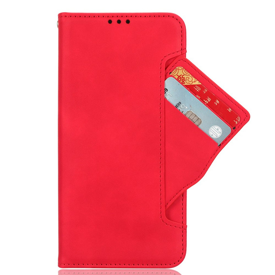 Flip case for Xiaomi 14 Ultra, Card Slot, red