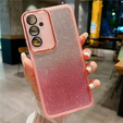Case for Samsung Galaxy M55 5G, Glittery Powder, pink
