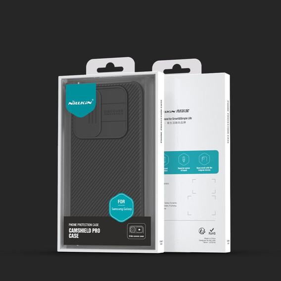 Case for Samsung Galaxy A55 5G, Armored Nillkin, CamShield Pro, black