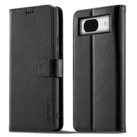 Flip case for Google Pixel 8A, LC.IMEEKE, black