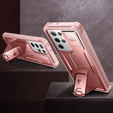 Armored case for Samsung Galaxy S21 Ultra, Dexnor Full Body, pink rose gold