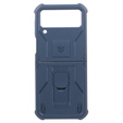 Armored case for Samsung Galaxy Z Flip 4 5G, Dexnor Clip Holder, navy blue