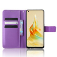Flip case for Oppo Reno8 T 4G, Wallet Smart Magnet, purple