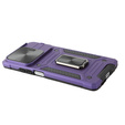 Armored Case for Xiaomi Redmi Note 13 5G, CamShield Slide, purple + Tempered Glass 9H