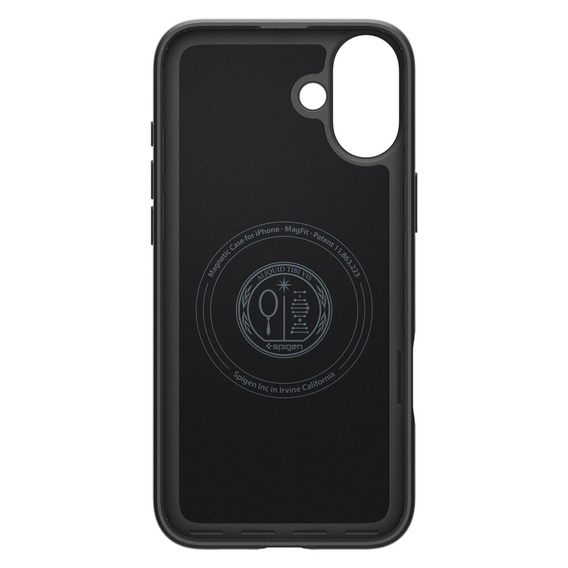 Spigen case for iPhone 16 Plus, Thin Fit Mag, grey + 9H tempered glass