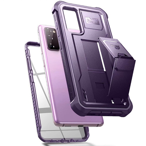 Armored case for Samsung Galaxy S20 FE, Dexnor Full Body, dark purple