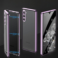 Case for Samsung Galaxy S23, Magnetic Dual Glass, purple