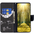 Flip case for Samsung Galaxy A05s, Wallet, Don't Touch My Phone, black