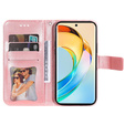Flip case for Honor Magic 6 Lite 5G, Mandala, pink
