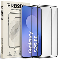 2x ERBORD 3D tempered glass for Samsung Galaxy S25 FE