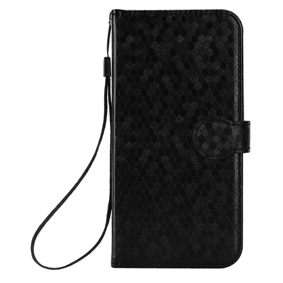 Flap case for Oppo Reno 14F, Wallet Rhombus, black