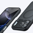 Matt Case for iPhone 17, for Magsafe, matt black