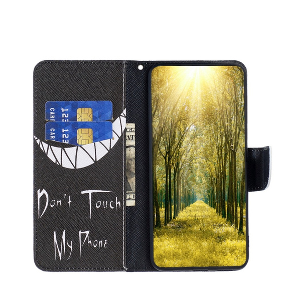 Flip case for Xiaomi Redmi Note 13 Pro 5G, Wallet, Don't Touch My Phone black