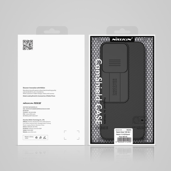 Case for Xiaomi Redmi 13, Armored Nillkin, CamShield Pro, black
