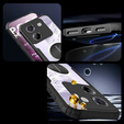 Case for Xiaomi Poco M7 Pro 5G, with magnetic sheet, transparent / black