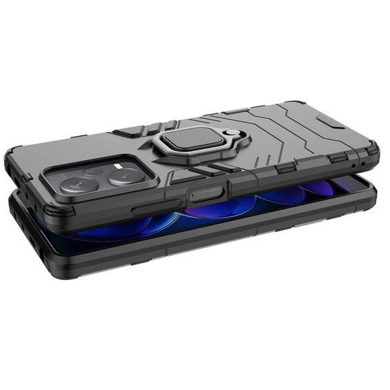 Case for Xiaomi Poco X5 Pro 5G, Kickstand Ring, black