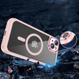 Case for iPhone 15 Plus, ERBORD Impact Guard, MagSafe, pink