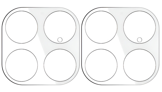 2x ERBORD tempered glass for the camera for Xiaomi 15T Pro