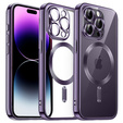 Case for iPhone 14 Pro Max, Electro MagSafe, purple + Screen Glass