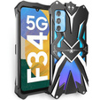 Armored case for Samsung Galaxy M34 5G, Aluminum Alloy, black