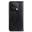Case for Xiaomi Redmi Note 13 5G, Wallet Litchi Leather, black