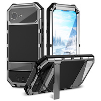 Armored case for iPhone 16E, R-JUST, silver