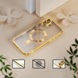 Case for iPhone 16, Electro MagSafe, gold + Screen Glass