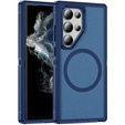 Case with frame for Samsung Galaxy S22 Ultra, for MagSafe, blue