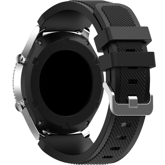 Silicone strap Twill Texture 22mm, Black