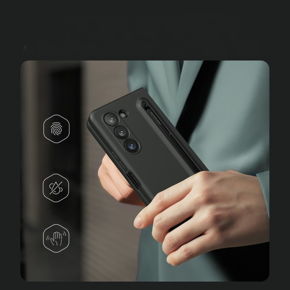 NILLKIN Case for Samsung Galaxy ZFold5 5G, Flex Pure, black