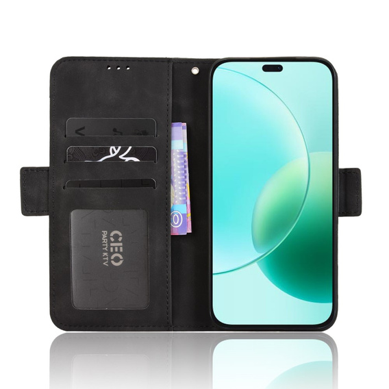 Flip case for Honor 400 Lite, Card Slot, black