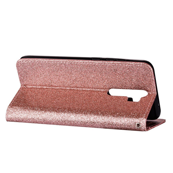 Flip case for Xiaomi Redmi Note 8 Pro, Wallet Zippered, pink rose gold