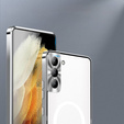 Camera Protection Case for Samsung Galaxy S21 FE 5G, CamShield MagSafe, transparent / silver
