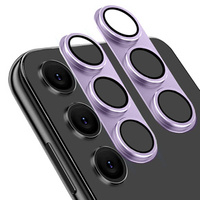 2x Lens Cover with Glass for Samsung Galaxy S24, ERBORD, purple