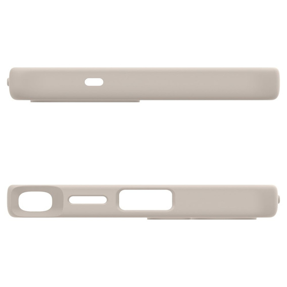 Spigen Case for Samsung Galaxy S25 Ultra, Silicone Fit Mag, gray + Tempered Glass